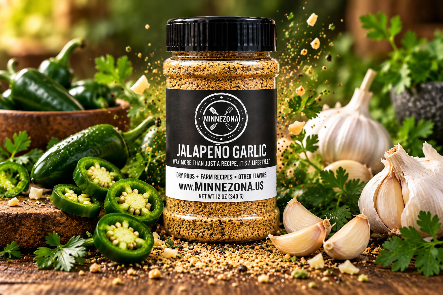 Minnezona Jalapeño Garlic Seasoning